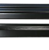 KaMic 60" x 80" Environment Damage Resistant Polyurethane Composite Exterior Entry House Front Door, Wrought Iron Door w/ Openable Tempered Rain Glass Window, Left-Hand Double Door Inward Swing Espresso