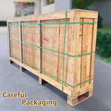 KaMic 60" x 80" Environment Damage Resistant Polyurethane Composite Exterior Entry House Front Door, Wrought Iron Door w/ Openable Tempered Rain Glass Window, Left-Hand Double Door Inward Swing Espresso