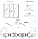 *Special Order* 96" x 96" Aluminum Rolling Screen in White, Rolled from Right to Left