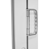 KaMic 144" x 80" 5 Panels Aluminum Folding Door In White, Folded Out From Left To Right Model #: FD5PWH14480-LR