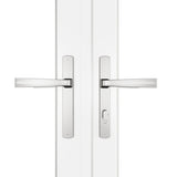 KaMic Versa-Fold 108" x 80" 3 Panels Aluminum Folding Doors In White, Folded Out From Right To Left Model #: FD3PWH10880-RL