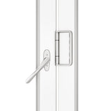 KaMic Versa-Fold 96" x 80" 3 Panels Aluminum Folding Doors In White, Folded Out From Left To Right Model #: FD3PWH9680-LR