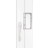 KaMic Versa-Fold 96" x 80" 3 Panels Aluminum Folding Doors In White, Folded Out From Left To Right Model #: FD3PWH9680-LR