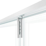 KaMic Versa-Fold 96" x 80" 3 Panels Aluminum Folding Doors In White, Folded Out From Left To Right Model #: FD3PWH9680-LR