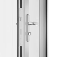 KaMic 144" x 80" 5 Panels Aluminum Folding Door In White, Folded Out From Right To Left Model #: FD5PWH14480-RL
