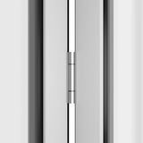 KaMic 144" x 80" 5 Panels Aluminum Folding Door In White, Folded Out From Right To Left Model #: FD5PWH14480-RL