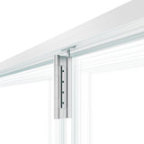 KaMic Versa-Fold 168" x 80" 5 Panels Aluminum Folding Door In White, Folded Out From Right To Left Model #: FD5PWH16880-RL