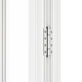 KaMic Versa-Fold 168" x 96" 5 Panels Aluminum Folding Door In White, Folded Out From Right To Left Model #: FD5PWH16896-RL