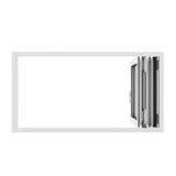 KaMic Versa-Fold 72" x 48" 3 Panels Aluminum Folding Window in White, Folded Out from Right to Left Model #: FW3PWH7248-RL