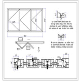 KaMic Versa-Fold 96" x 48" 3 Panels Aluminum Folding Window in White, Folded Out from Right to Left Model #: FW3PWH9648-RL
