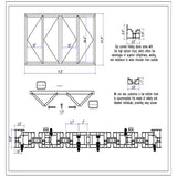 KaMic Versa-Fold 72" x 48" 4 Panels Aluminum Folding Window in White, Folded Out from Dual Open Model #: FW4PWH7248-DO