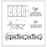 KaMic Versa-Fold 96" x 36" 4 Panels Aluminum Folding Window in White, Folded Out from Left to Right Model #: FW4PWH9636-LR