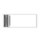 KaMic Versa-Fold 96" x 48" 4 Panels Aluminum Folding Window in White, Folded Out from Left to Right Model #: FW4PWH9648-LR