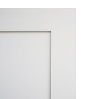 KaMic 24" x 80" Prehung Interior Door White MDF Primed Shaker with Solid Wood Door Frame, Left-Hand Swing-in (5 Pieces)