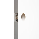 KaMic 24" x 80" Prehung Interior Door White MDF Primed Shaker with Solid Wood Door Frame, Left-Hand Swing-in (5 Pieces)