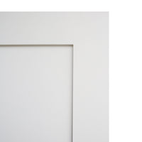 KaMic 32" x 80" Prehung Interior Door White MDF Primed Shaker with Solid Wood Door Frame, Left-Hand Swing-in (5 Pieces)