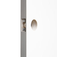 KaMic 32" x 80" Prehung Interior Door White MDF Primed Shaker with Solid Wood Door Frame, Left-Hand Swing-in (5 Pieces)