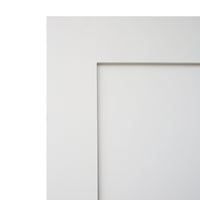 KaMic 24" x 80" Prehung Interior Door White MDF Primed Shaker with Solid Wood Door Frame, Right-Hand Swing-in (5 Pieces)