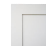 KaMic 24" x 80" Prehung Interior Door White MDF Primed Shaker with Solid Wood Door Frame, Right-Hand Swing-in (5 Pieces)