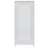 KaMic 24" x 80" Prehung Interior Door White MDF Primed Shaker with Solid Wood Door Frame, Right-Hand Swing-in (5 Pieces)