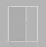 *Special Order* 96" x 96" Aluminum Rolling Screen in White, Rolled from Right to Left