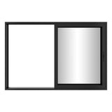 KaMic Vista-Slide 120" x 80" 2-Panel Aluminum Multi-Slide Sliding Doors in Black Model #: SD2P2TBK12080-BSO