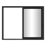 KaMic Vista-Slide 120" x 96" 2-Panel Aluminum Multi-Slide Sliding Doors in Black Model #: SD2P2TBK12096-BSO