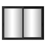 KaMic Vista-Slide 120" x 96" 2-Panel Aluminum Multi-Slide Sliding Doors in Black Model #: SD2P2TBK12096-BSO