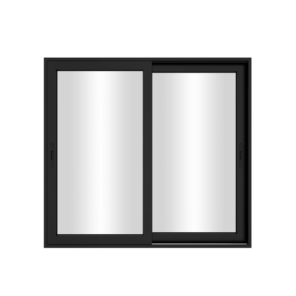 KaMic 72" x 80" 2 Panels Aluminum Sliding Doors in Black Model #: SD2P2TBK7280-BSO