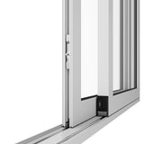KaMic Vista-Slide 120" x 80" 2-Panel Aluminum Multi-Slide Sliding Doors in White Model #: SD2P2TWH12080-BSO