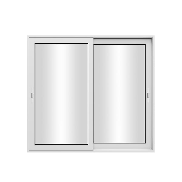 KaMic 120" x 80" 2 Panels Aluminum Sliding Doors in White Model #: SD2P2TWH12080-BSO