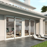 KaMic Vista-Slide 120" x 80" 2-Panel Aluminum Multi-Slide Sliding Doors in White Model #: SD2P2TWH12080-BSO