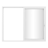 KaMic Vista-Slide 120" x 96" 2-Panel Aluminum Multi-Slide Sliding Doors in White Model #: SD2P2TWH12096-BSO