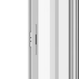 KaMic 120" x 96" 2 Panels Aluminum Sliding Doors in White Model #: SD2P2TWH12096-BSO