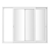 KaMic Vista-Slide 120" x 96" 2-Panel Aluminum Multi-Slide Sliding Doors in White Model #: SD2P2TWH12096-BSO