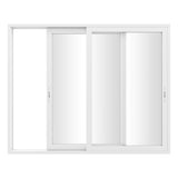 KaMic Vista-Slide 120" x 96" 2-Panel Aluminum Multi-Slide Sliding Doors in White Model #: SD2P2TWH12096-BSO