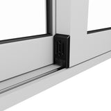 KaMic 72" x 96" 2 Panels Aluminum Sliding Doors in White Model #: SD2P2TWH7296-BSO