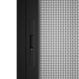 KaMic Vista-Slide 120" x 80" 2-Panel Aluminum Multi-Slide Sliding Doors in Black (w/ Screen) Model #: SD2P3TBK12080-BSO-SW