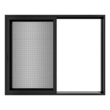 KaMic Vista-Slide 120" x 96" 2-Panel Aluminum Multi-Slide Sliding Doors in Black (w/ Screen) Model #: SD2P3TBK12096-BSO-SW