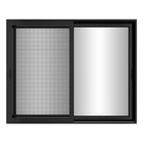 KaMic Vista-Slide 120" x 96" 2-Panel Aluminum Multi-Slide Sliding Doors in Black (w/ Screen) Model #: SD2P3TBK12096-BSO-SW