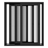 KaMic Vista-Slide 72" x 80" 2-Panel Aluminum Multi-Slide Sliding Doors in Black (w/ Screen) Model #: SD2P3TBK7280-BSO-SW