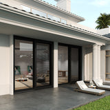 KaMic Vista-Slide 72" x 80" 2-Panel Aluminum Multi-Slide Sliding Doors in Black (w/ Screen) Model #: SD2P3TBK7280-BSO-SW