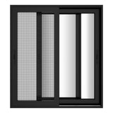 KaMic Vista-Slide 72" x 80" 2-Panel Aluminum Multi-Slide Sliding Doors in Black (w/ Screen) Model #: SD2P3TBK7280-BSO-SW