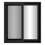 KaMic Vista-Slide 72" x 80" 2-Panel Aluminum Multi-Slide Sliding Doors in Black (w/ Screen) Model #: SD2P3TBK7280-BSO-SW