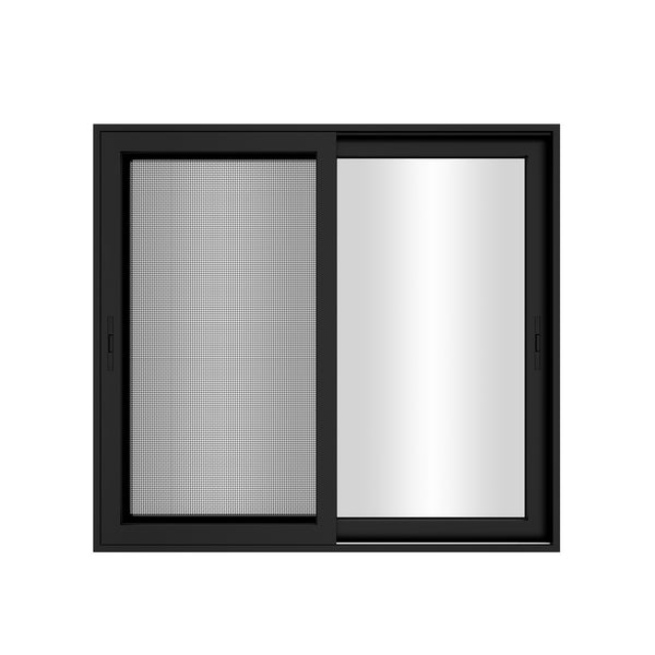 KaMic 72" x 96" 2 Panels Aluminum Sliding Doors in Black Model #: SD2P3TBK7296-BSO-SW
