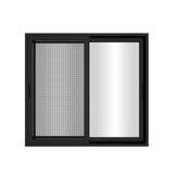 KaMic 72" x 96" 2 Panels Aluminum Sliding Doors in Black Model #: SD2P3TBK7296-BSO-SW