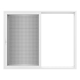 KaMic Vista-Slide 120" x 96" 2-Panel Aluminum Multi-Slide Sliding Doors in White (w/ Screen) Model #: SD2P3TWH12096-BSO-SW