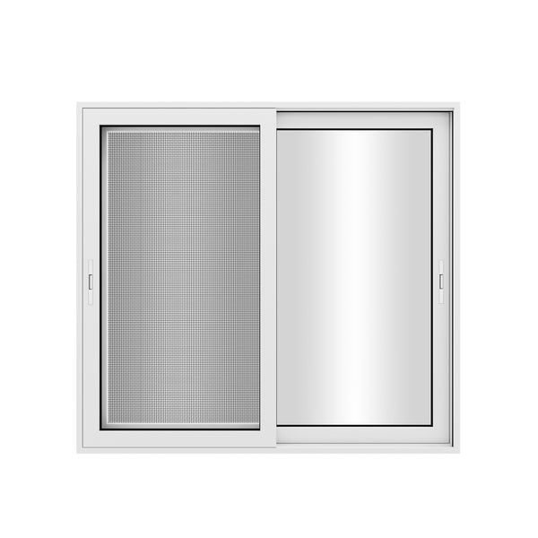KaMic 72" x 80" 2 Panels Aluminum Sliding Doors in White Model #: SD2P3TWH7280-BSO-SW