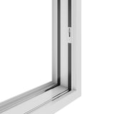 KaMic 72" x 96" 2 Panels Aluminum Sliding Doors in White Model #: SD2P3TWH7296-BSO-SW