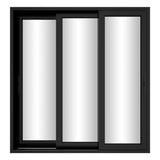 KaMic Vista-Slide 92" x 96" 3-Panel Aluminum Multi-Slide Sliding Doors in Black Model #: SD3P3TBK9296-BSO